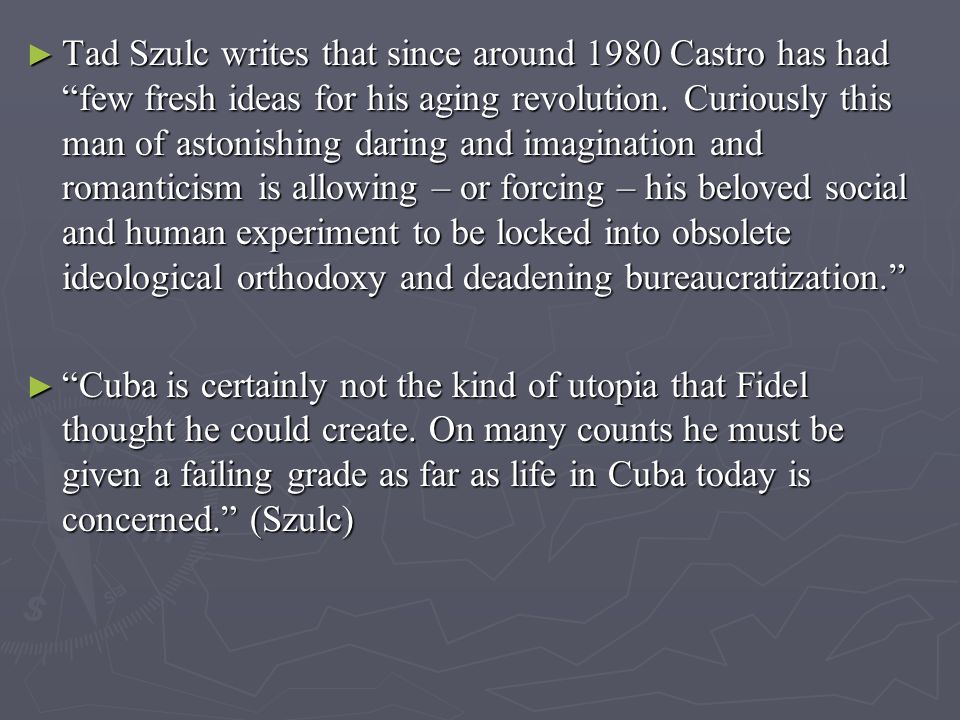 access castros essay Read fidel castro free essay and over 88,000 other research documents fidel castro biography of fidel castro fidel castro was born on august 14, 1927 in mayari, cuba. access castros essay Read fidel castro free essay and over 88,000 other research documents fidel castro biography of fidel castro fidel castro was born on august 14, 1927 in mayari, cuba.