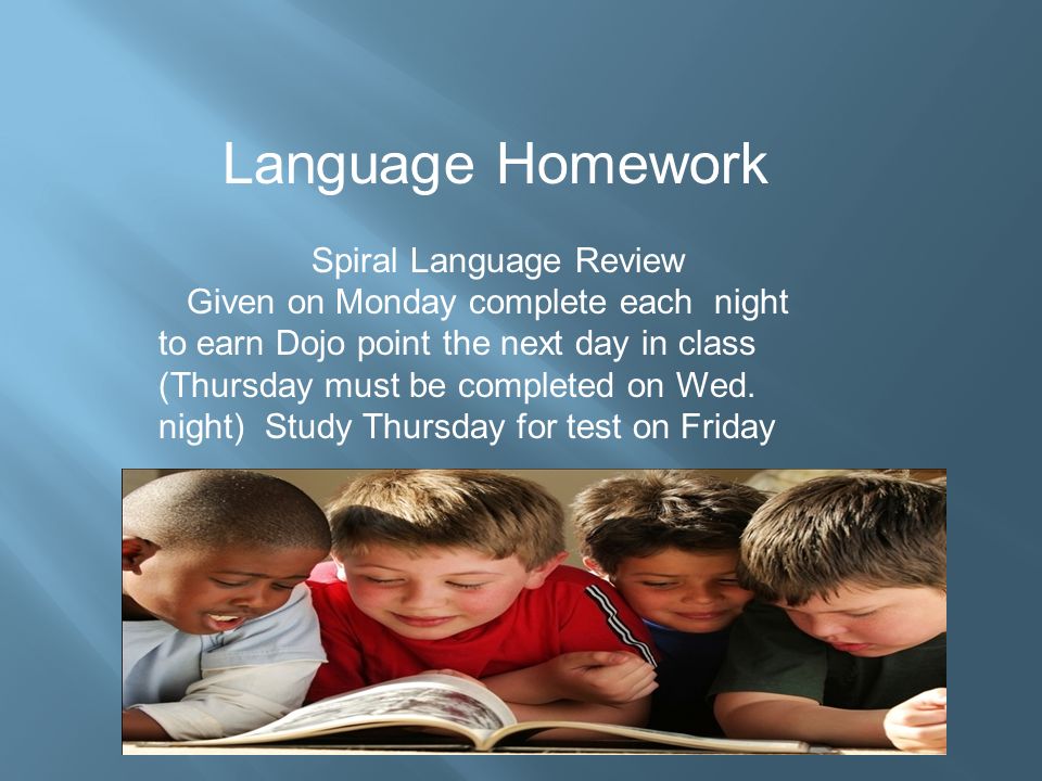 Language Homework