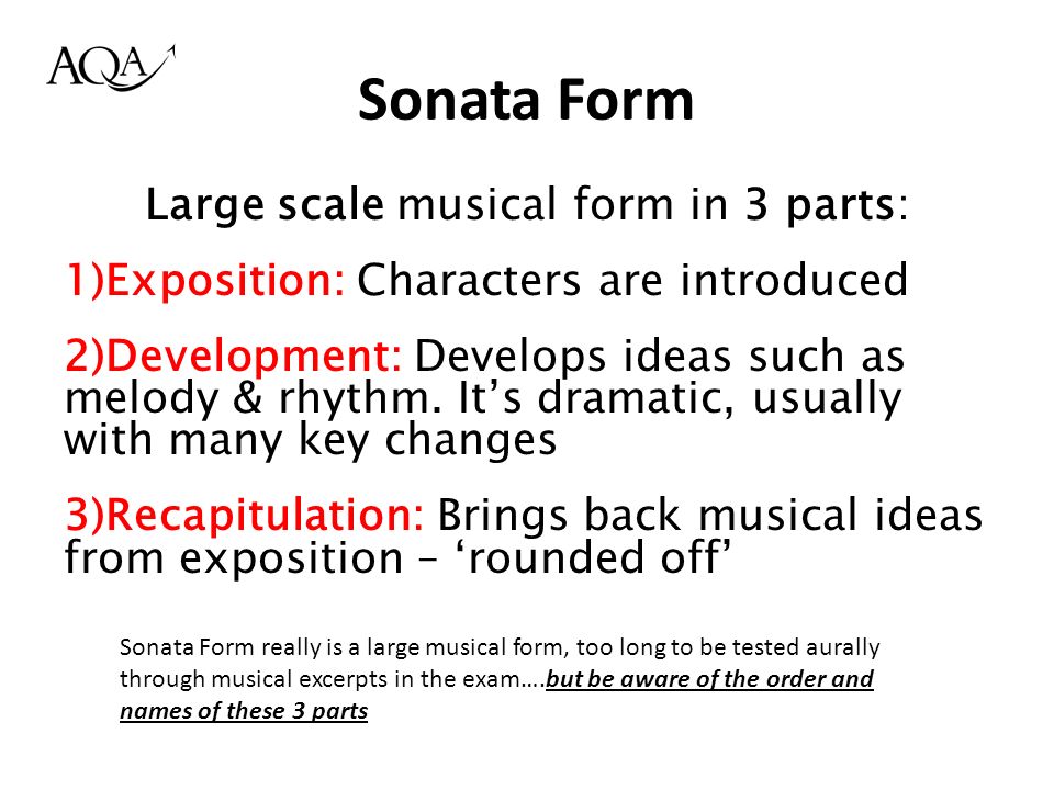 area of study 05 structure and form aqa gcse music ppt download parts of sonata form