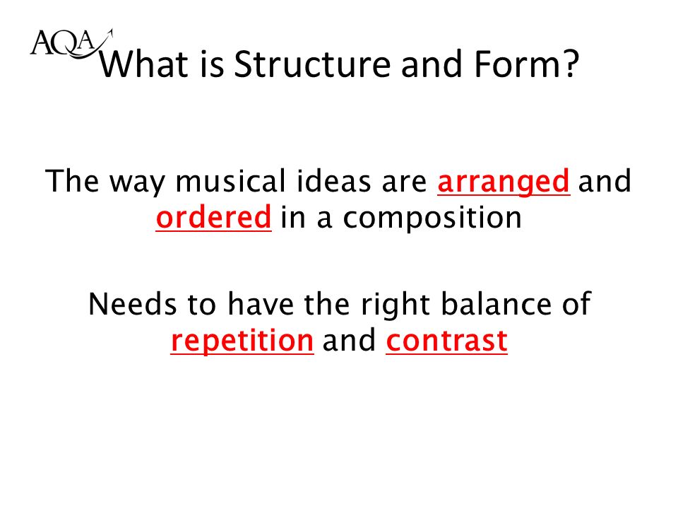 area of study 05 structure and form aqa gcse music ppt download form and structure in music