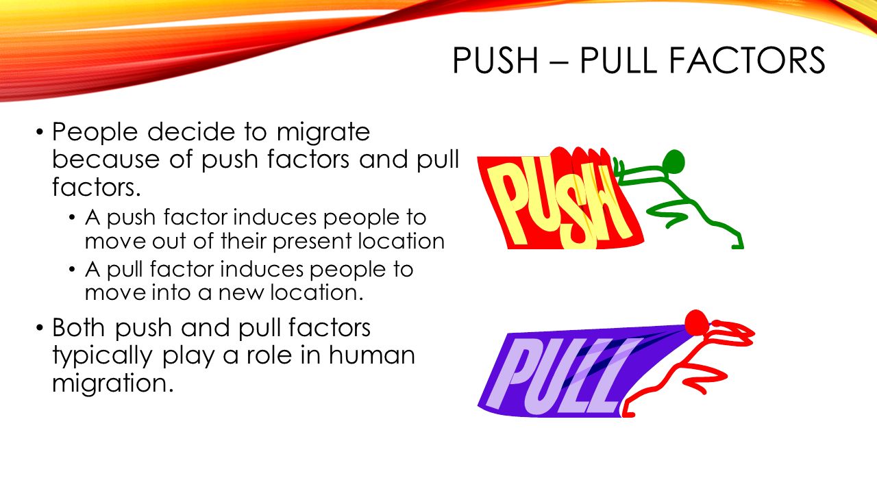 the multiple factors influencing the decision of people to move to another country There are many economic, social and physical reasons why people emigrate and they can usually be classified into push and pull factors. the multiple factors influencing the decision of people to move to another country There are many economic, social and physical reasons why people emigrate and they can usually be classified into push and pull factors.
