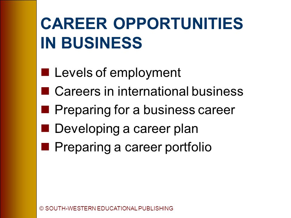 Development Planning For A Career In Business