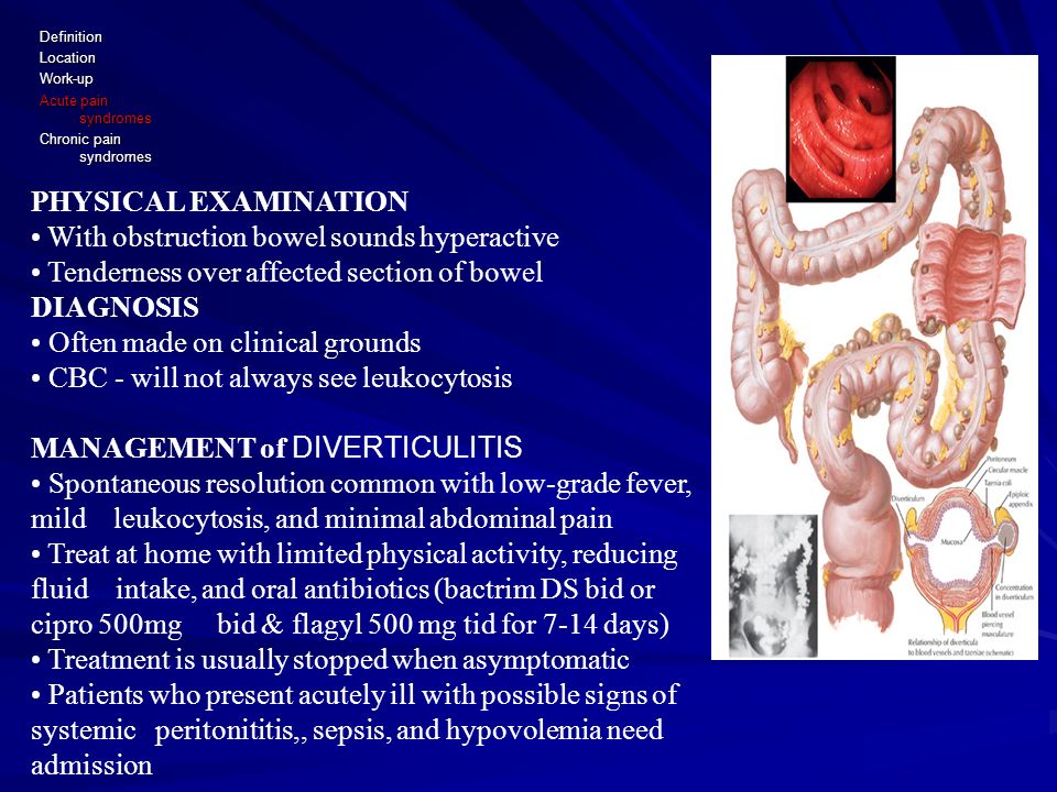 Cipro and abdominal distress