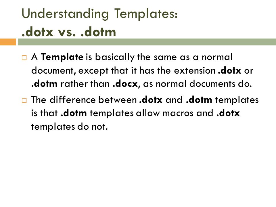 what is dotx file extension