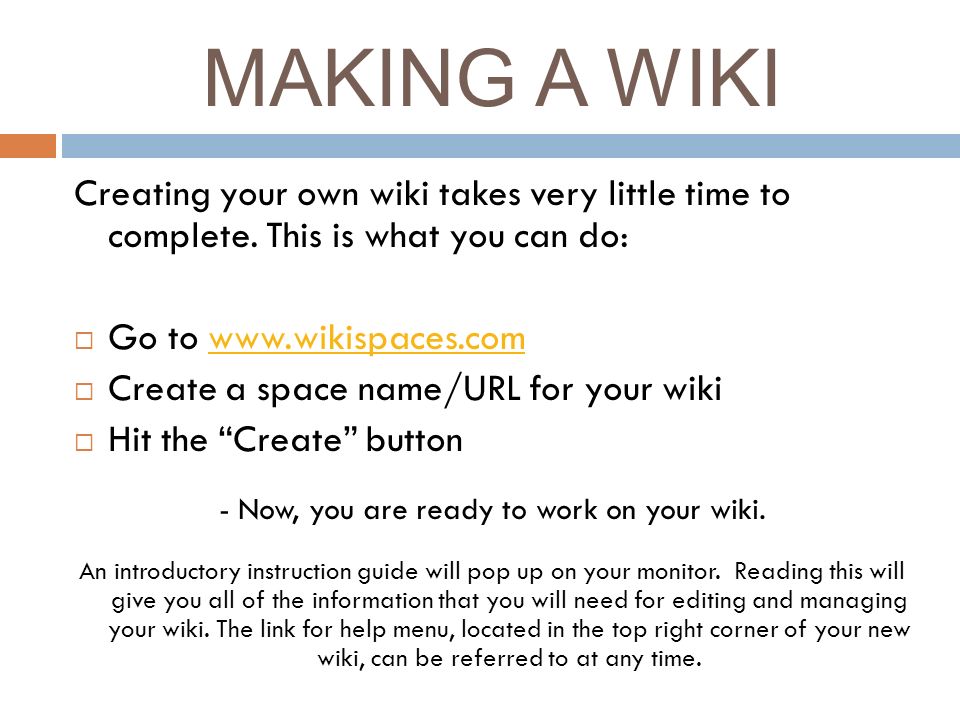 creating a wiki how we do it and why it works cluster challenge ppt create your own wiki