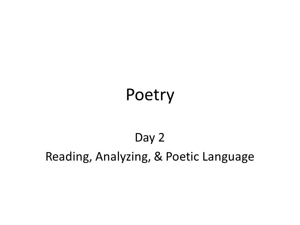 analyzing poetry Questions for analyzing poetry (from the elements of writing about literature and film by elizabeth mc mahan, robert funk and susan day longman publishing, 1998. analyzing poetry Questions for analyzing poetry (from the elements of writing about literature and film by elizabeth mc mahan, robert funk and susan day longman publishing, 1998.