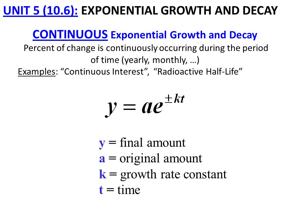 Equation For Exponential Growth Talkchannels Continuous Exponential Growth Equation Talkchannels