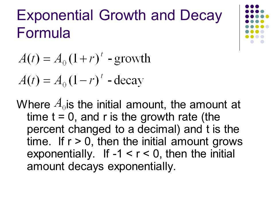 Growth And Decay Equation Talkchannels Decay Formula Gallery