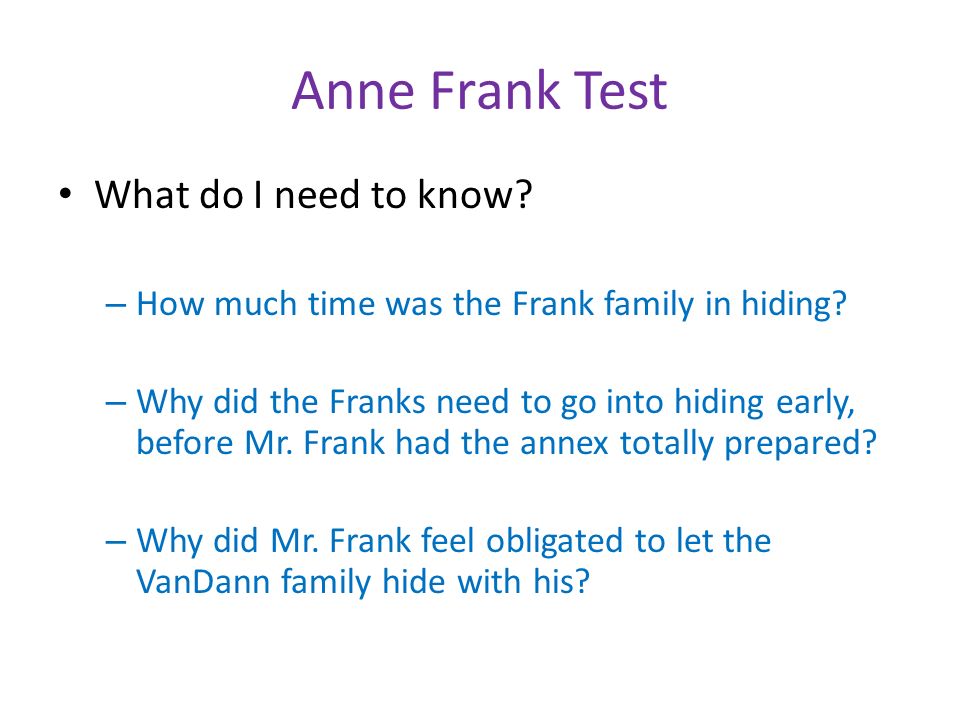Anne Frank Essay