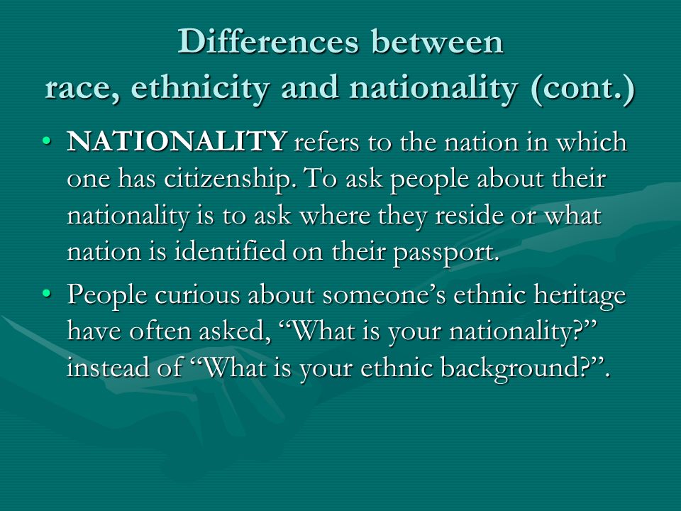 difference between race and ethnicity difference between race and ethnicity