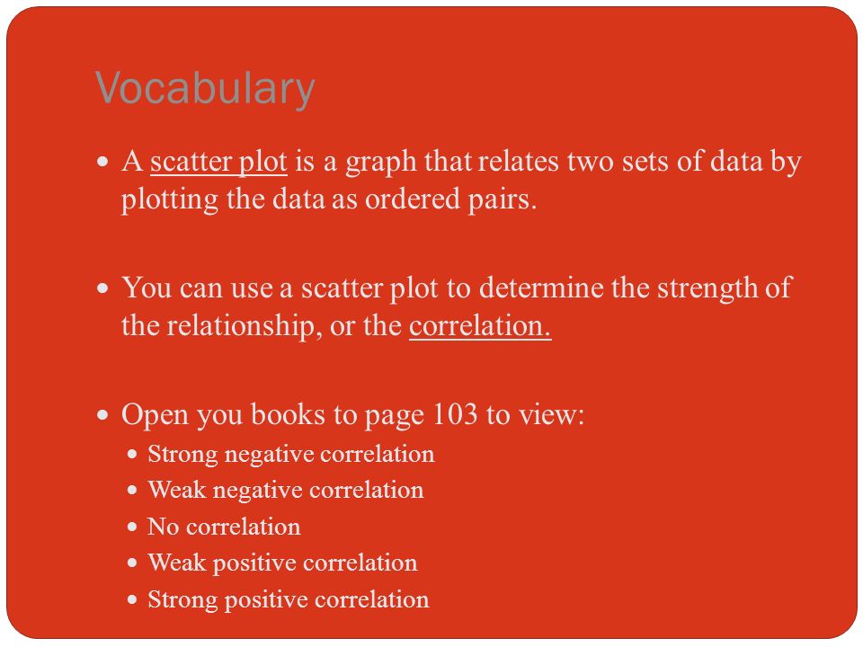 Objective To Write Linear Equations That Model Real World Data 2 Vocabulary