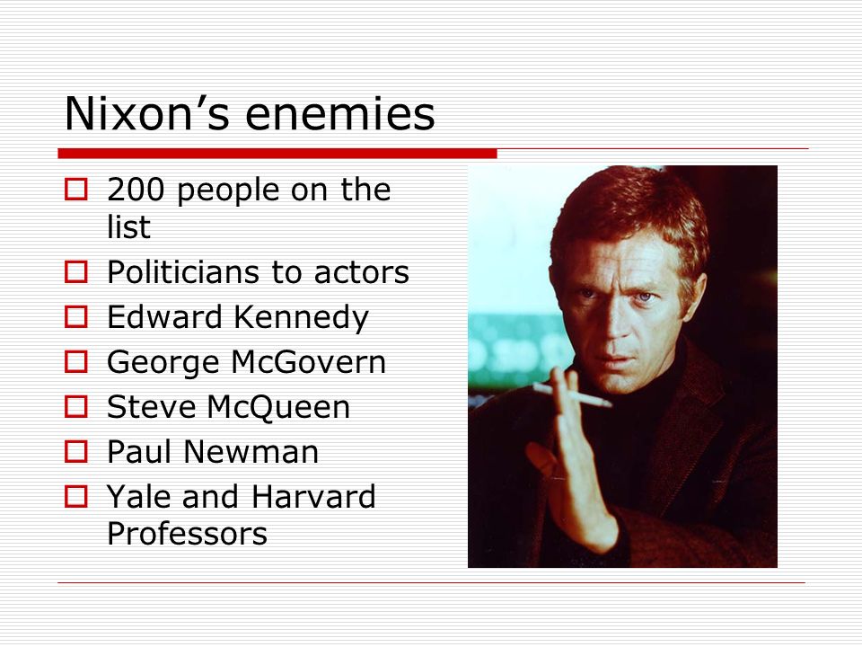 Image result for nixon's enemies list
