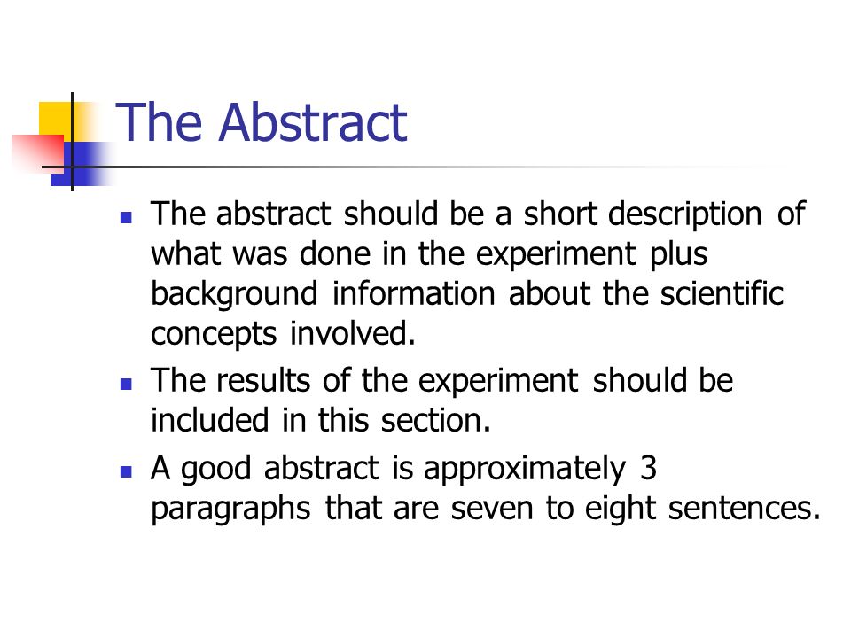 how to write a abstract how to write a abstract