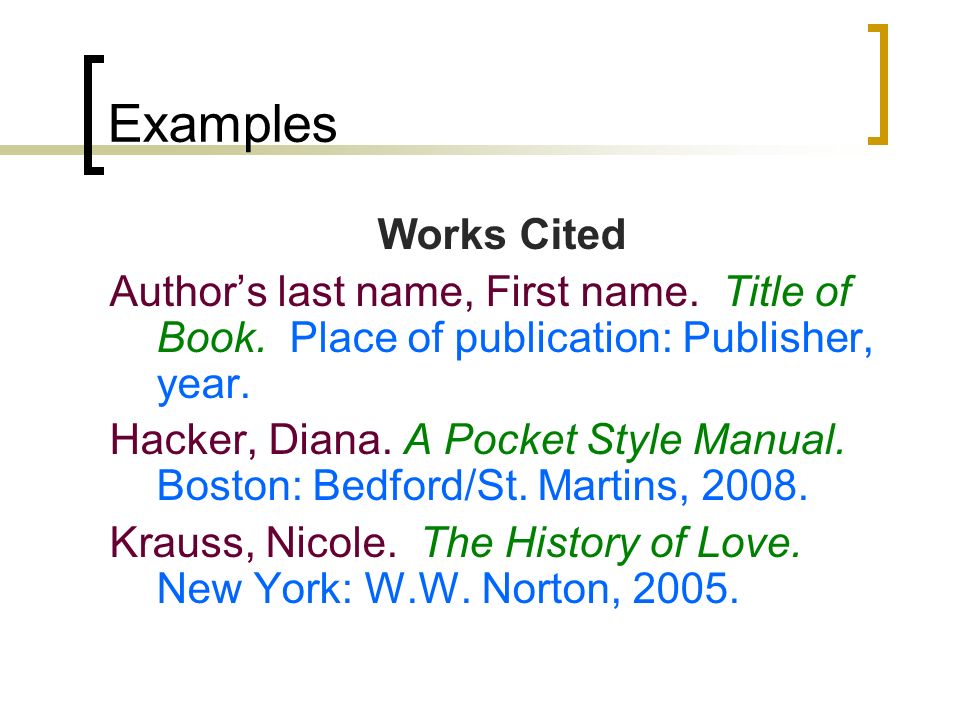 what is mla format bibliography