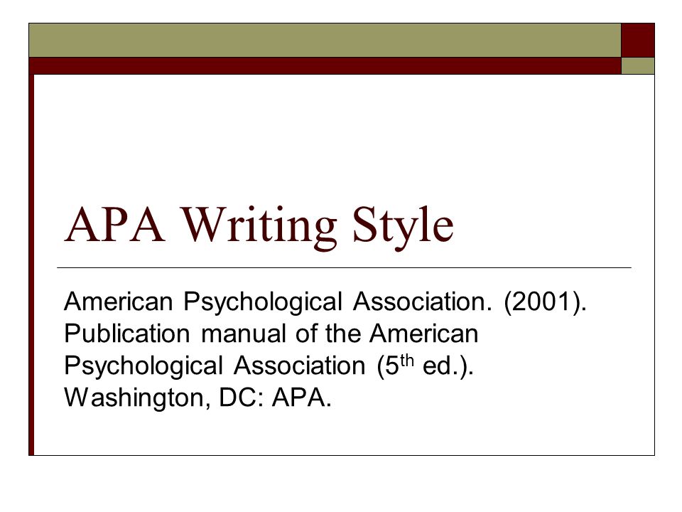 What Is The Most Recent Apa Publication Manual 5th