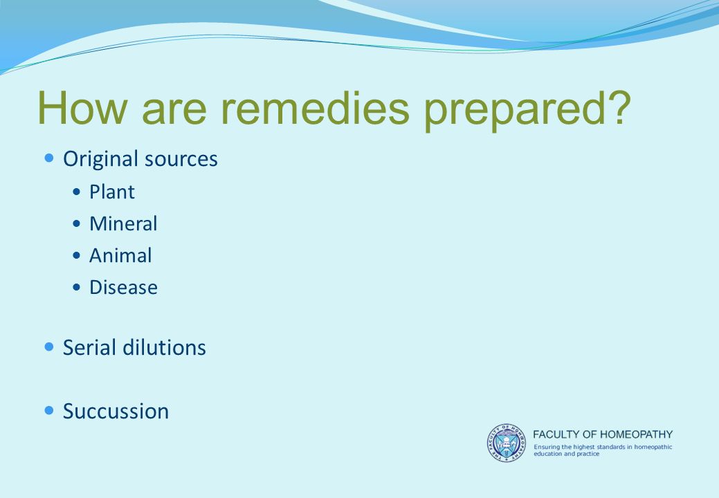 How are remedies prepared.