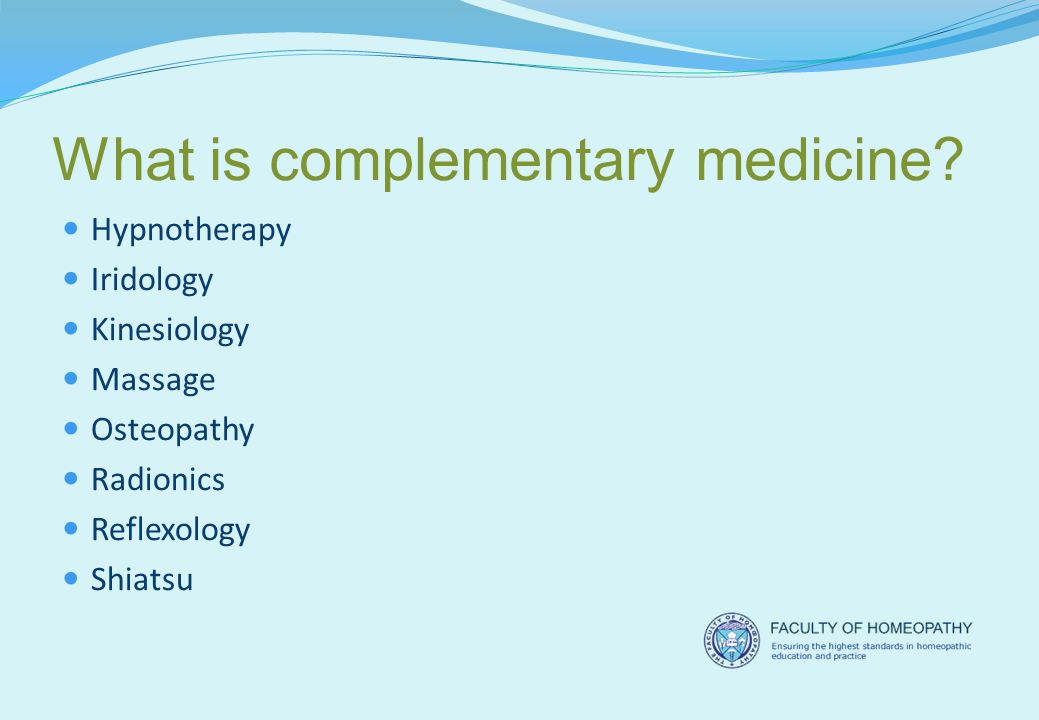 What is complementary medicine.