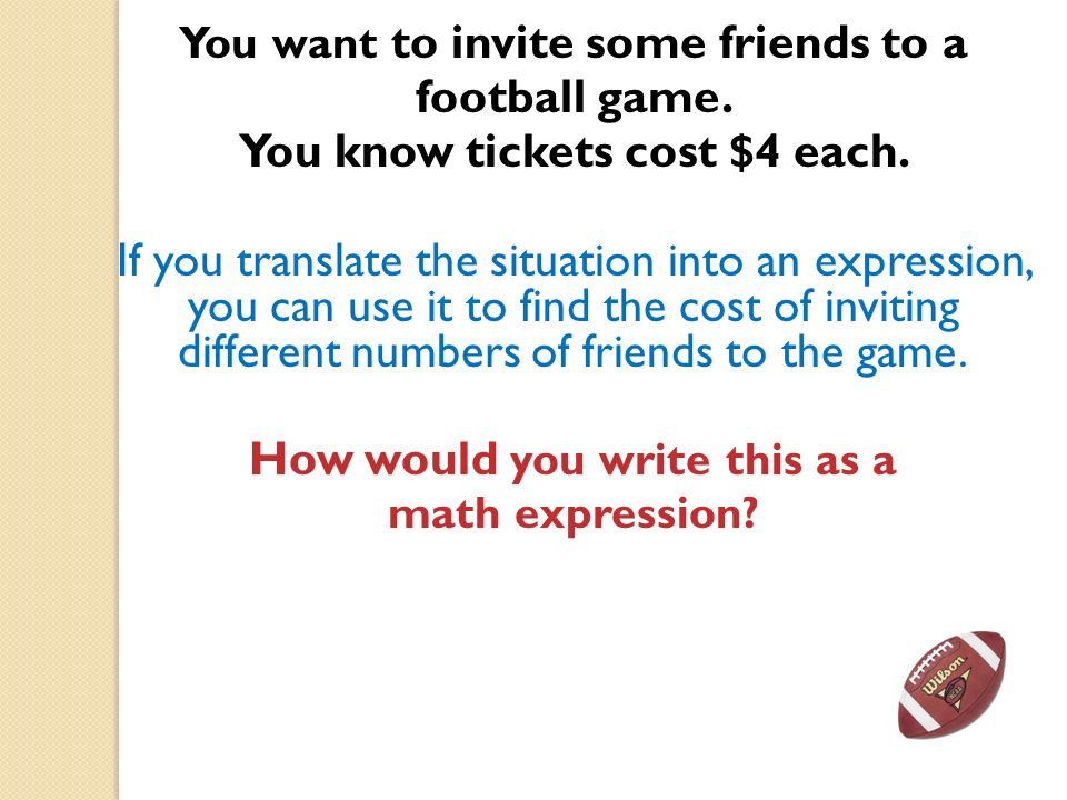 Expressions Equations And Inequalities Talkchannels Today S Targets Translate Verbal Phrases And Sentences Into