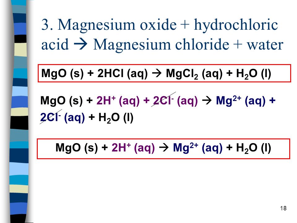 Balanced Equation Of Magnesium And Hydrochloric Acid Talkchannels Balanced Equation Of Magnesium Oxide And Water Talkchannels