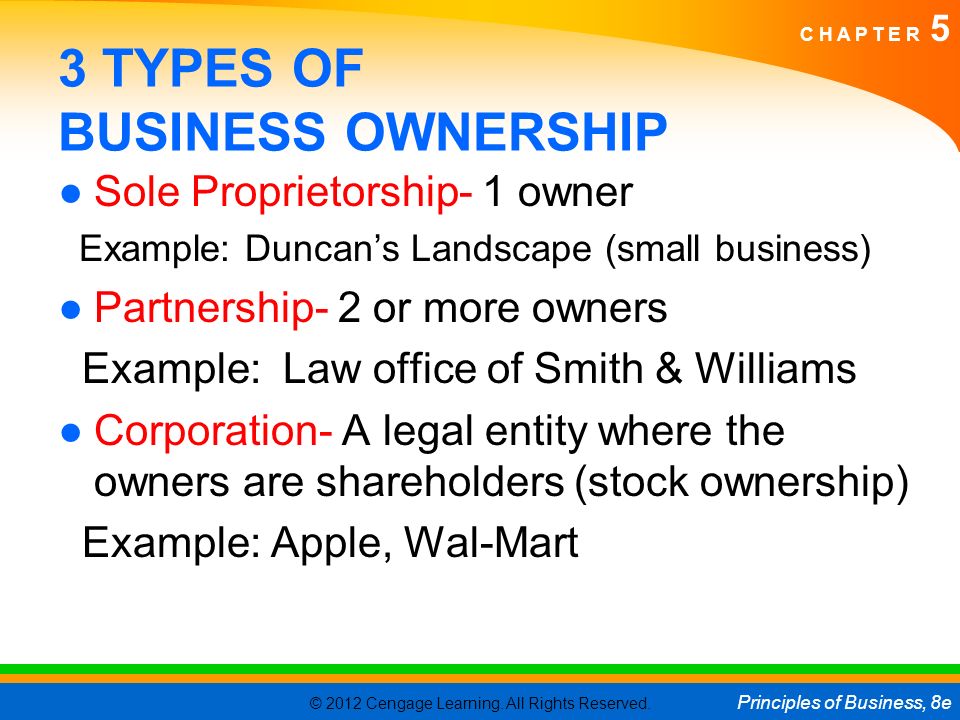 forms of ownership