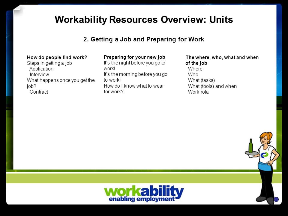 steps to getting a job
