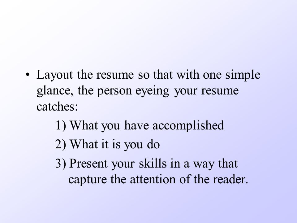 resume for hire