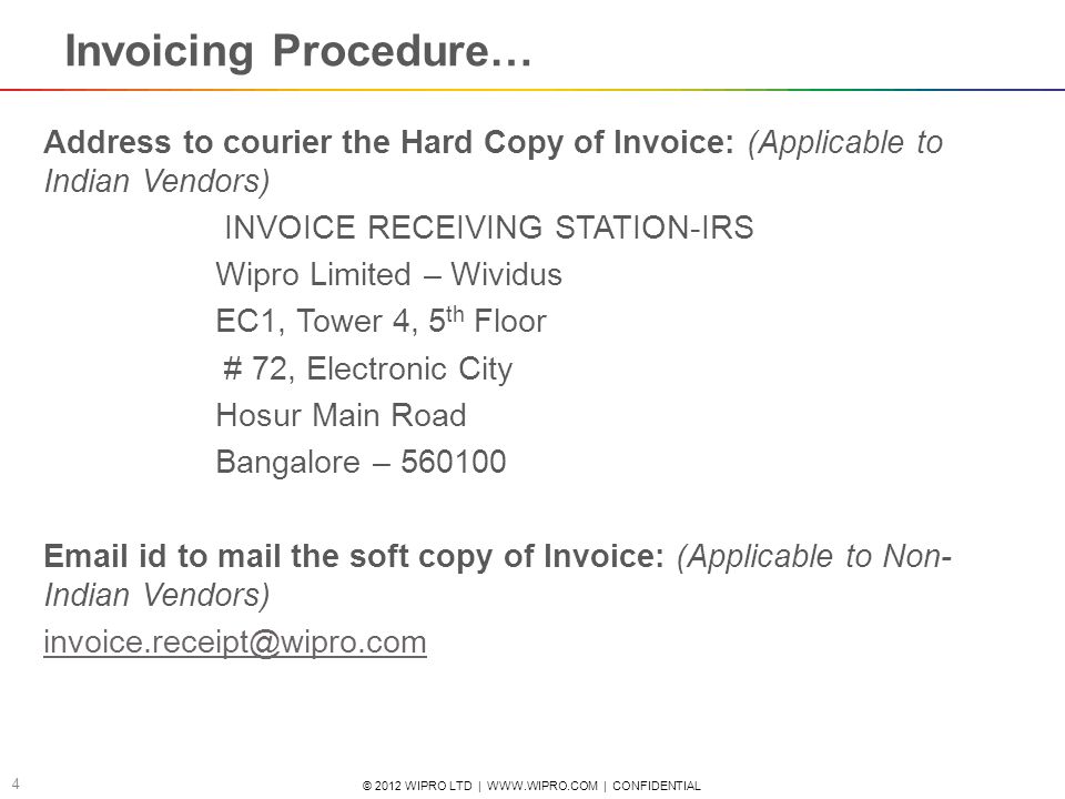 soft copy invoice