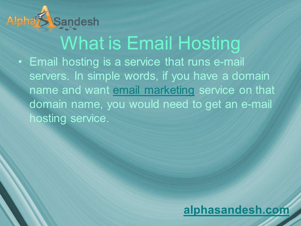 What is  Hosting  hosting is a service that runs  servers.
