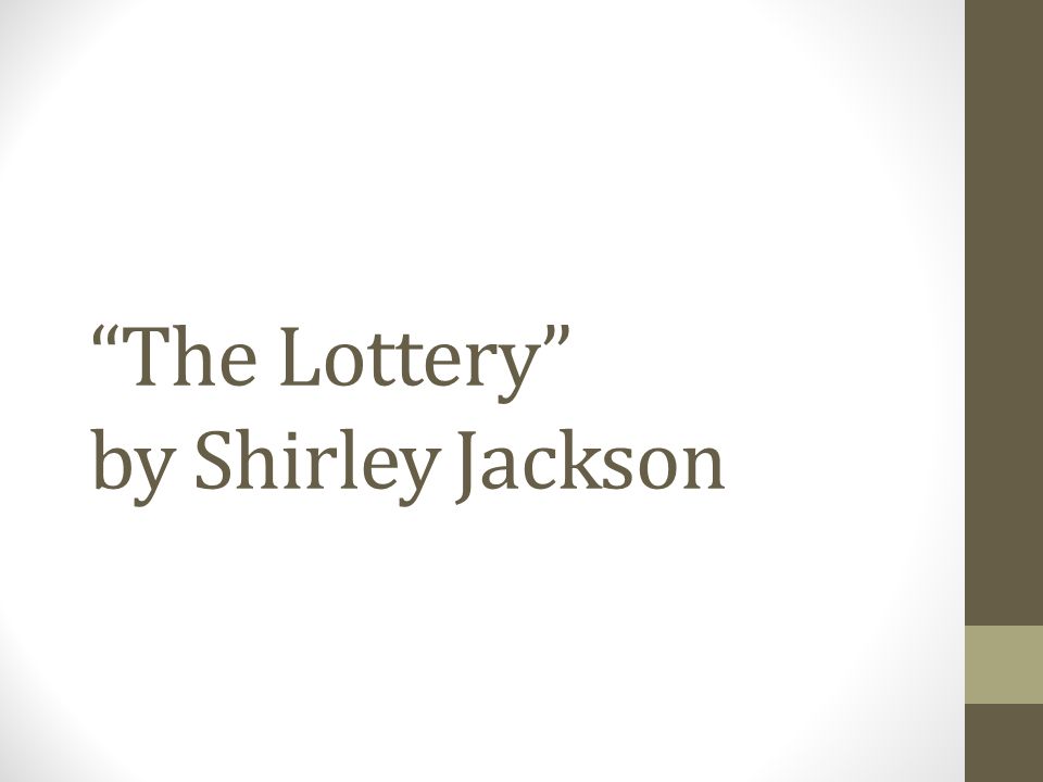the main theme of shirley jacksons the lottery the main theme of shirley jacksons the lottery