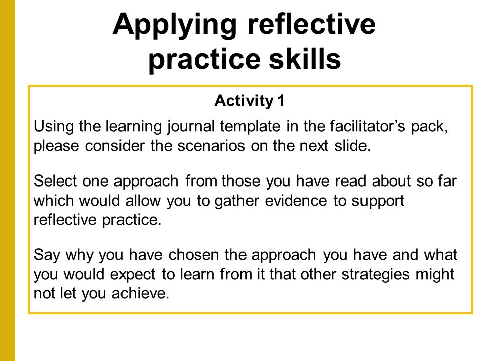 reflective journal template