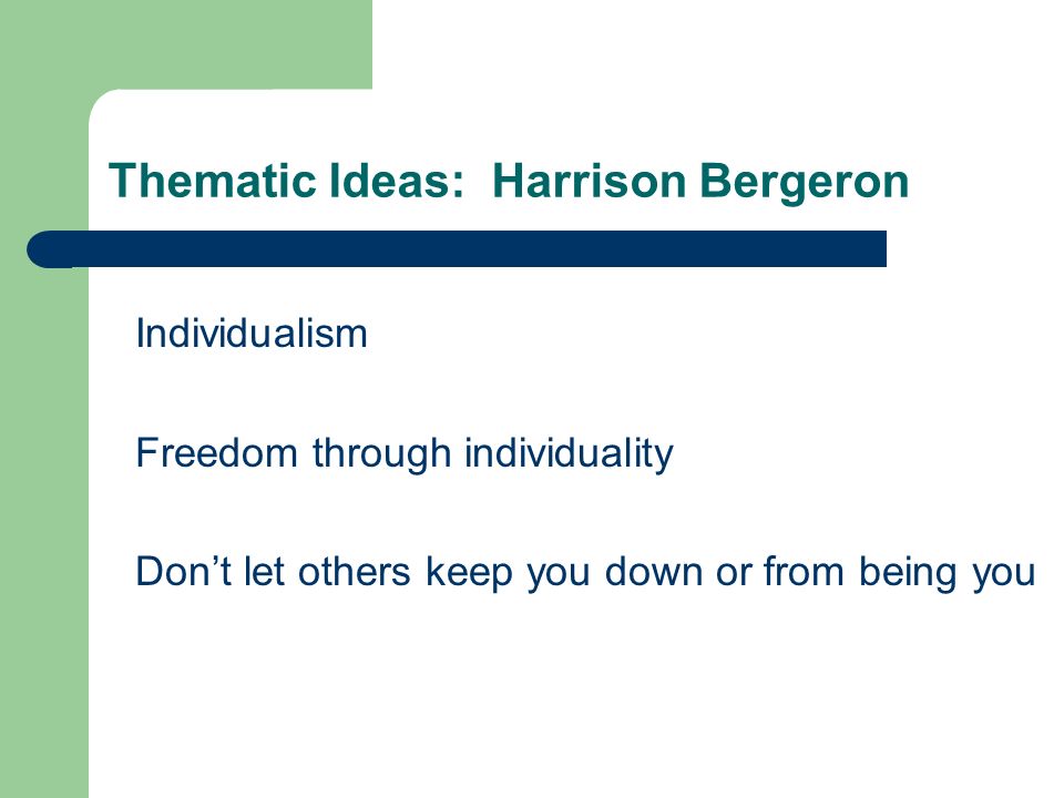 an analysis of the movie harrison bergeron Kurt vonnegut junior’s passage “harrison and bergeron” is a brief story written in 1961 it is about harrison bergeron, an inmate who is forced to diminish his abilities because they are more enhanced than everyone else’s. an analysis of the movie harrison bergeron Kurt vonnegut junior’s passage “harrison and bergeron” is a brief story written in 1961 it is about harrison bergeron, an inmate who is forced to diminish his abilities because they are more enhanced than everyone else’s.