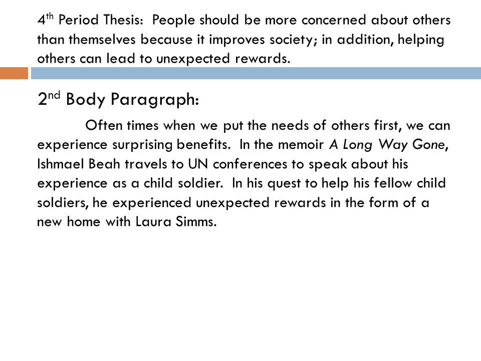 Helping People Essay