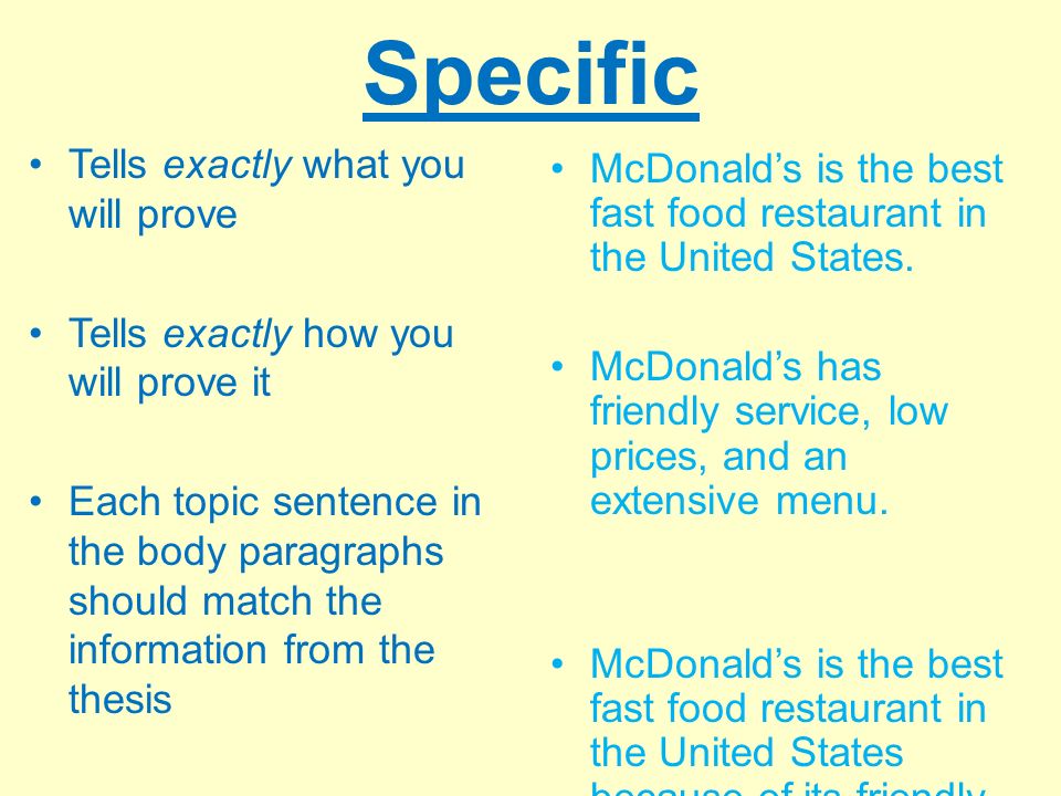 Great Thesis Statement