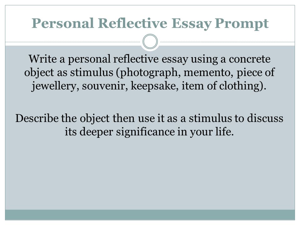 reflective essay prompts