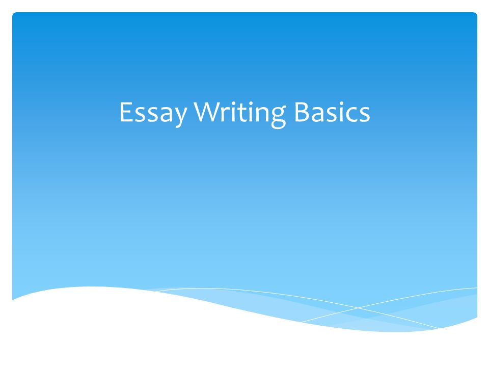 Essay Writing Ppt
