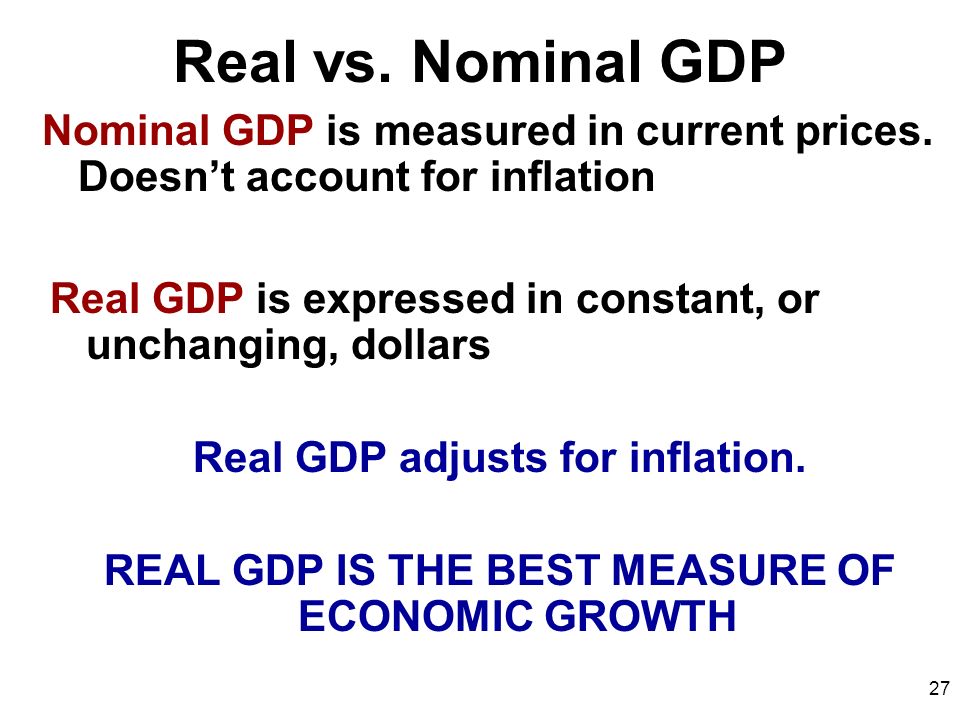 macroeconomics ppt video online download nominal vs real gdp