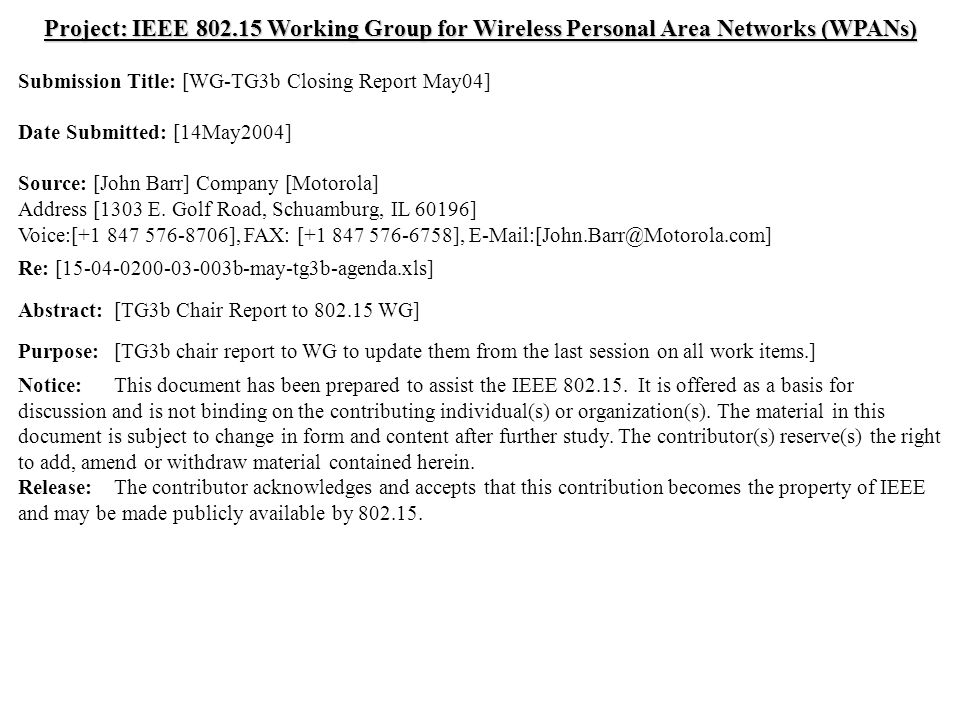 doc.: IEEE /0252r1 Submission May 2004 Dr.