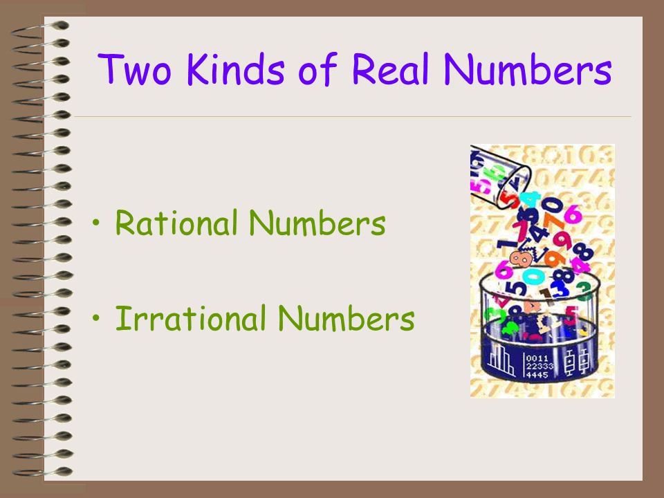 REAL NUMBERS (as opposed to fake numbers )
