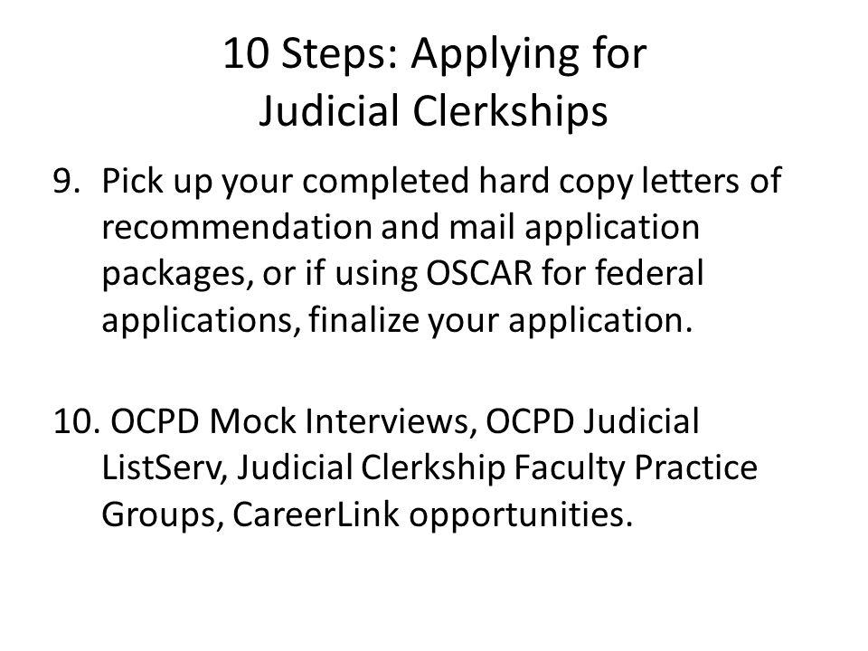 judicial clerkship cover letters
