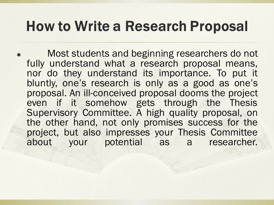 Contents Of A Research Proposal