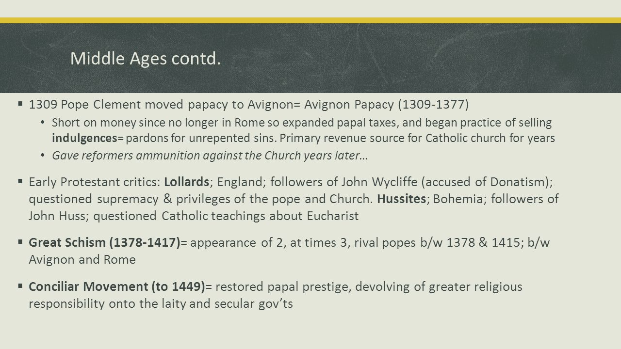 Religion In Europe The Middle Ages Age Of Enlightenment Gladys 3 Middle