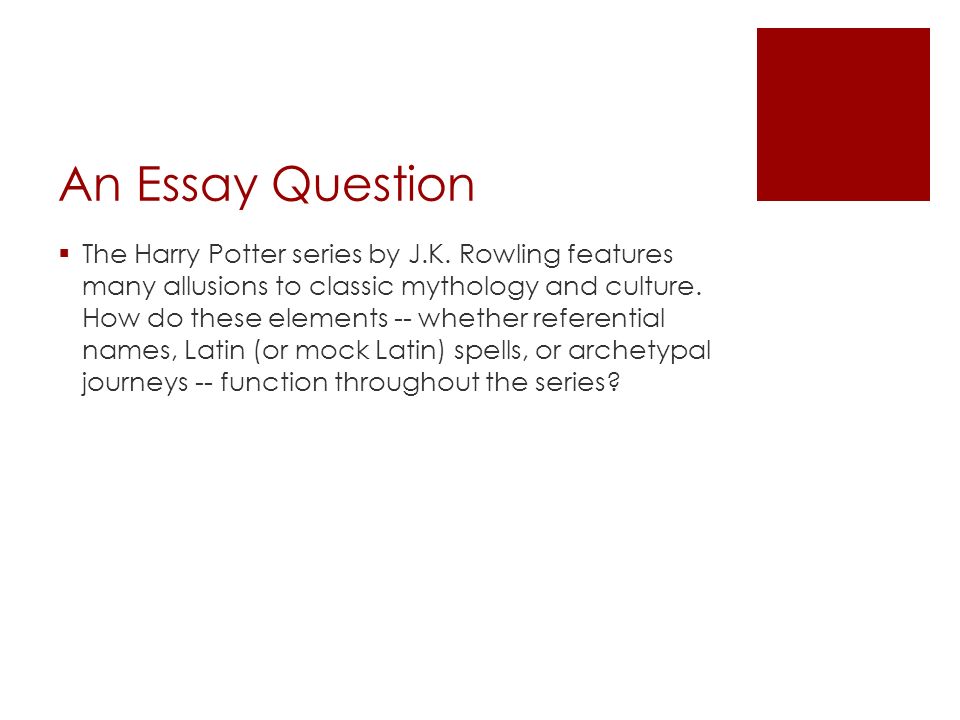 Myth Essay