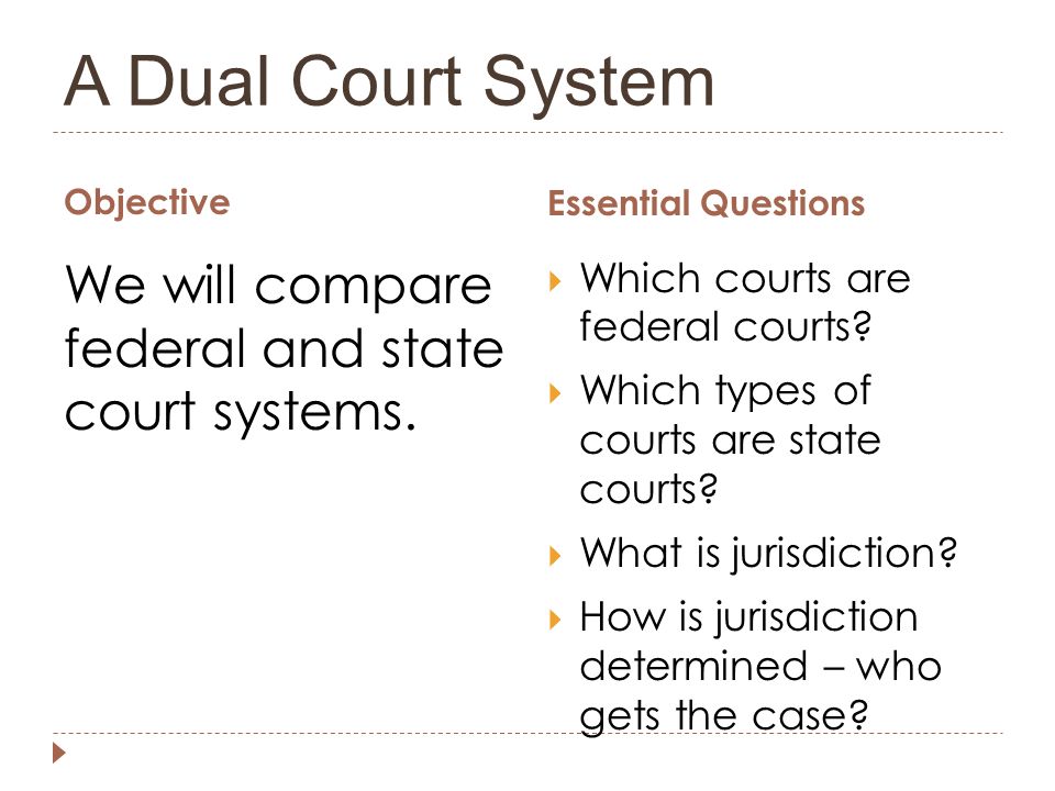 dual court system