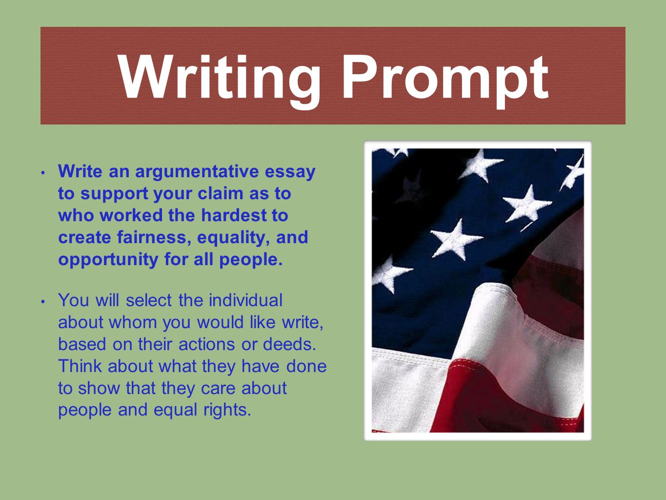 all men created equel argumentative essay We hold these truths to be self-evident: that all men are created equal that they are endowed by their creator with certain unalienable rights that among these are life, liberty, and the pursuit of happiness. all men created equel argumentative essay We hold these truths to be self-evident: that all men are created equal that they are endowed by their creator with certain unalienable rights that among these are life, liberty, and the pursuit of happiness.