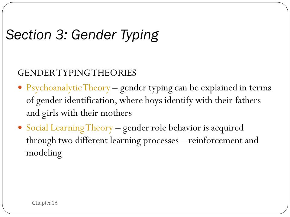 gender typing
