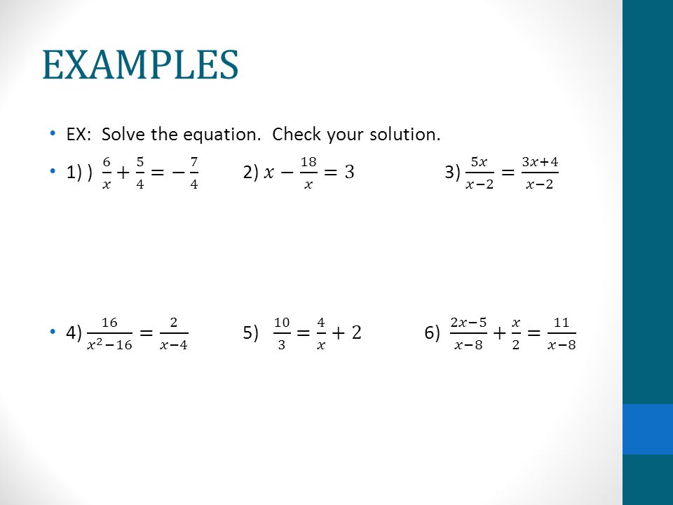 Solving Rational Equations Inequalities Section Ppt Download 3 Examples