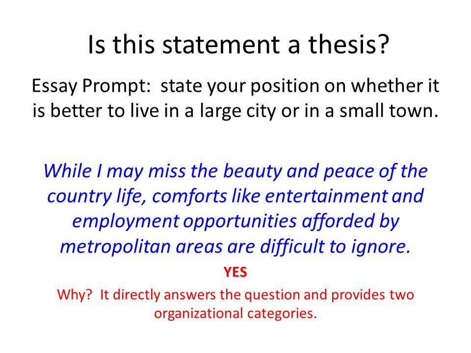 Small Town Essay