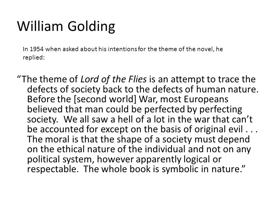 lord of the flies break down of society essay Golding’s lord of the flies (essay sample) september 20, 2017 by sam essay samples, free essay samples facebook 0 twitter 0. lord of the flies break down of society essay Golding’s lord of the flies (essay sample) september 20, 2017 by sam essay samples, free essay samples facebook 0 twitter 0.