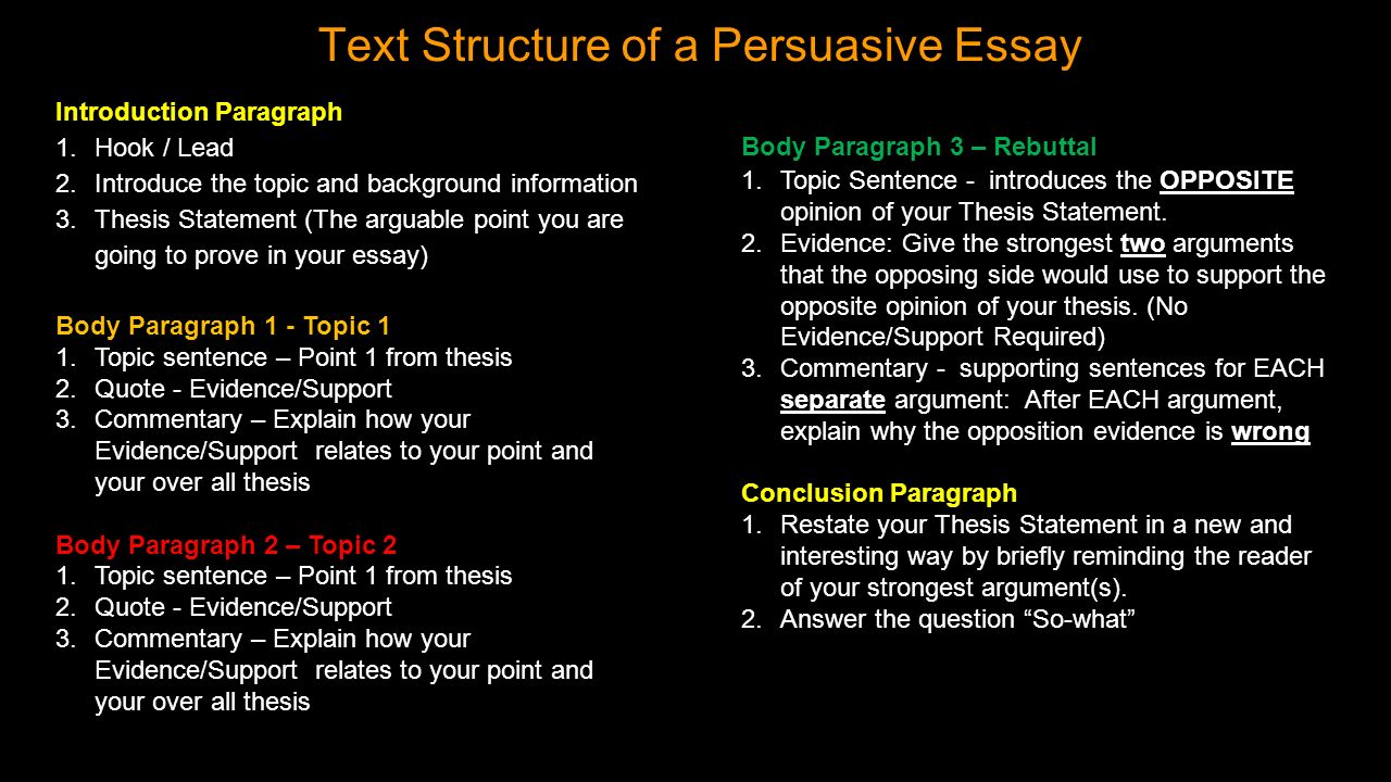 the persuasive essay slideshare