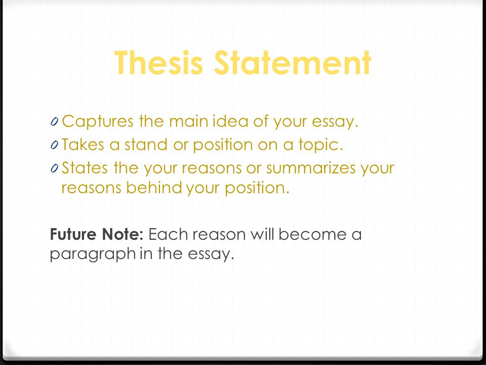 Persuasive Essay Thesis Examples